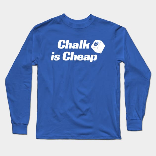 TALK IS CHEAP 9 BALL Long Sleeve T-Shirt by MarkBlakeDesigns